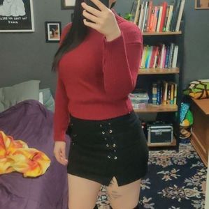 Red Knit Sweater